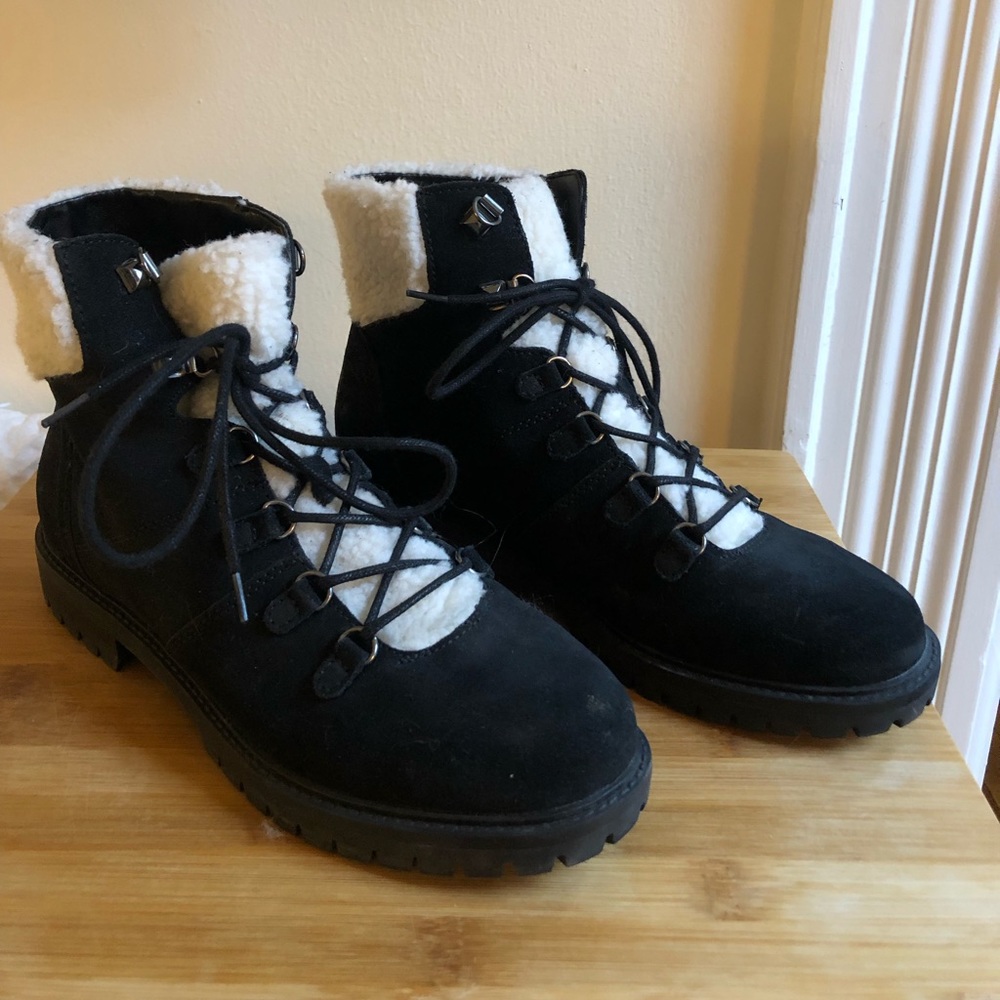 Marc Fisher Leather/Faux Fur Boots